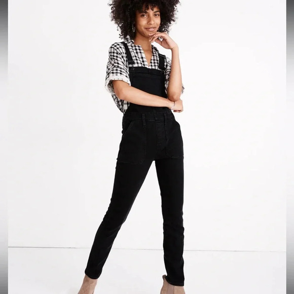 Madewell Overalls Lunar Wash black stretchy small - Picture 1 of 9